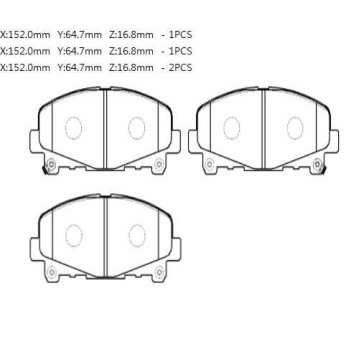 Колодки тормозные дисковые передн передн. HONDA: Accord(EUR) 08- <b>HSB HP9930</b>-1