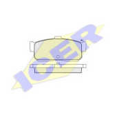 Колодки тормозные дисковые для NISSAN 100 NX(B13), ALMERA(N15,N16), PRIMERA(W10), PULSAR(N14), SUNNY(N14) <b>ICER 140876 / 21713</b>