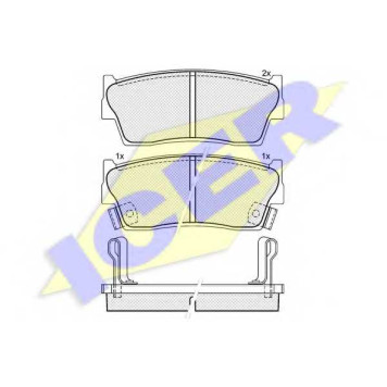 К-т торм колодок перед / SUZUKI VITARA 1.6 <b>ICER 141002</b>