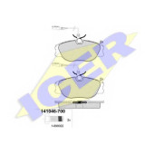 Колодки тормозные дисковые для CITROEN EVASION, JUMPY / FIAT SCUDO, ULYSSE / LANCIA ZETA / PEUGEOT 806, EXPERT <b>ICER 141046-700 / 21801</b>