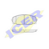 Колодки тормозные дисковые для TOYOTA DYNA 100, DYNA 200, DYNA 250, DYNA 300, DYNA 400, DYNA, HIACE <b>ICER 141170 / 21468</b>