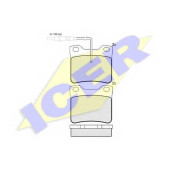 Колодки тормозные дисковые для MERCEDES V(638/2), VITO(638) <b>ICER 141241 / 21904</b>