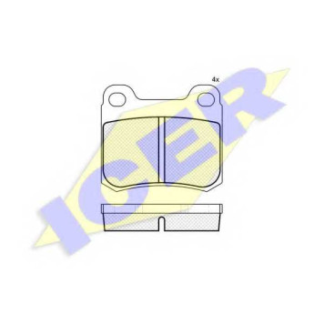 Колодки тормозные дисковые для MERCEDES 190(W201) <b>ICER 180420 / 20687</b>