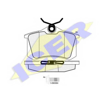 Колодки тормозные дисковые для AUDI A1, A2, A3, A4, A6, A8, TT / CITROEN C2, C3, C4, DS4, XSARA / PEUGEOT 1007, 307, 308, 807, PARTNER / SKODA FABIA, OCTAVIA, RAPID, ROOMSTER, SUPERB, YETI / VW BEETLE, BORA, CADDY, EOS, GOLF, JETTA, NEW BEETLE, PASSAT, PO