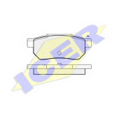 Колодки тормозные дисковые для HONDA ACCORD(CA), CIVIC(EC,ED,EE), CRX(ED,EE), PRELUDE(BA) <b>ICER 180751 / 21312</b>