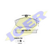 Колодки тормозные дисковые для AUDI 100, 200, 80, 90, CABRIOLET, COUPE / VW CORRADO, PASSAT <b>ICER 180835-700 / 20778</b>