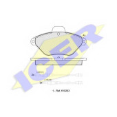 Колодки тормозные дисковые для CITROEN XANTIA(X1,X2) <b>ICER 180921 / 21632</b>