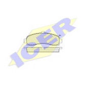 Колодки тормозные дисковые для NISSAN MICRA(K11) <b>ICER 180922 / 21626</b>