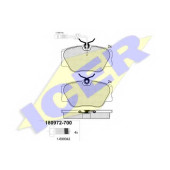 Колодки тормозные дисковые для MERCEDES (W124), COUPE(C124), E(A124,C124,S124,W124), KOMBI(S124) <b>ICER 180972-700 / 20941</b>