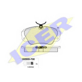 Колодки тормозные дисковые для OPEL OMEGA(16#, 17#, 19#, 21#, 22#, 23#, 25#, 26#, 27#, 66#, 67#), SENATOR(29#) <b>ICER 180989-700 / 21368</b>