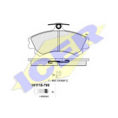 Колодки тормозные дисковые для MITSUBISHI CARISMA(DA#), COLT(CJ#,CP#,Z2#A,Z3#A), SPACE STAR(DG#A) / VOLVO S40(VS), V40(VW) <b>ICER 181118-700 / 21920</b>