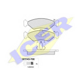Колодки тормозные дисковые для FORD FIESTA(J3#,J5#,JA#,JB#,JV#), KA(RB#) / MAZDA 121(JASM,JBSM) <b>ICER 181143-700 / 23101</b>