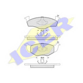 Колодки тормозные дисковые для VW GOLF(1H1,1H5), POLO(6KV2,6KV5,6N2), VENTO(1H2) <b>ICER 181178 / 21866</b>