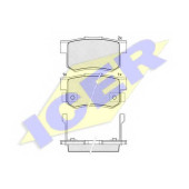 Колодки тормозные дисковые для ACURA LEGEND, RDX, TL / HONDA ACCORD, CIVIC, CR, ELEMENT, FR, INSPIRE, INTEGRA, LAGREAT, LEGEND, ODYSSEY, S2000, SHUTTLE, STEPWGN, STREAM <b>ICER 181187 / 23652</b>