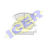 Колодки тормозные дисковые для CHEVROLET AVEO, LACETTI, LANOS, NUBIRA, OPTRA, SPARK, VIVANT / DAEWOO CIELO, GENTRA, LACETTI, LANOS, NUBIRA <b>ICER 181263 / 25065</b>
