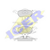 Колодки тормозные дисковые для FORD FOCUS(DAW,DBW,DFW,DNW) <b>ICER 181264 / 23154</b>