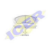 Колодки тормозные дисковые для CITROEN C-CROSSER / MITSUBISHI DIAMANTE, GRANDIS, L 400 / SPACE GEAR, L 400, LANCER, OUTLANDER, PAJERO, SPACE RUNNER, SPACE / PEUGEOT 4007 <b>ICER 181358 / 21370</b>