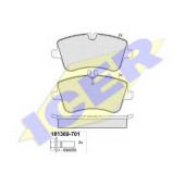Колодки тормозные дисковые для MERCEDES C(CL203,S203,W203), CLC(CL203), CLK(A209,C209), E(W210), SLK(R171) <b>ICER 181369-701 / 23144</b>