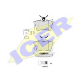 Колодки тормозные дисковые для AUDI A4(8D5,B5) <b>ICER 181387-203 / 24211</b>