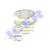 Колодки тормозные дисковые для CITROEN C5(DC#,DE#,RC#,RE#) <b>ICER 181419-701 / 23277</b>