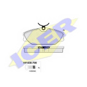 Колодки тормозные дисковые для RENAULT CLIO, LAGUNA, MEGANE, SAFRANE, SCENIC, THALIA <b>ICER 181438-700 / 23172</b>