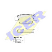Колодки тормозные дисковые для CHRYSLER DELTA / FIAT BRAVO(198), LINEA(323), MULTIPLA(186), STILO Multi(192), STILO(192) / LANCIA DELTA(844) <b>ICER 181503-701 / 23714</b>