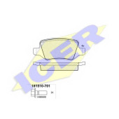 Колодки тормозные дисковые для MERCEDES A(W168,W169), B(W245), VANEO(414) <b>ICER 181510-701 / 23138</b>
