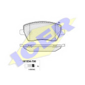Колодки тормозные дисковые для MERCEDES CITAN Mixto, CITAN / NISSAN LATIO, MICRA, NOTE, TIIDA / RENAULT CAPTUR, CLIO, KANGOO Express, KANGOO, LOGAN EXPRESS, LOGAN, MODUS, THALIA, ZOE / VW PASSAT <b>ICER 181534-700 / 23973</b>