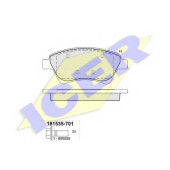 Колодки тормозные дисковые для RENAULT GRAND(JM0/1#), MEGANE(BM0/1#, CM0/1#, EM0/1#, KM0/1#, LM0/1#), SCENIC(JM0/1#, JZ0/1#) <b>ICER 181535-701 / 23930</b>