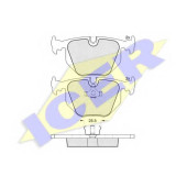 Колодки тормозные дисковые для BMW 5(E34), 8(E31) <b>ICER 181548 / 21282</b>