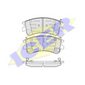Колодки тормозные дисковые для MAZDA 6(GG,GY) <b>ICER 181578 / 24046</b>