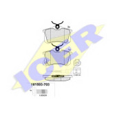 Колодки тормозные дисковые для SKODA FABIA(6Y2,6Y3,6Y5) / VW LUPO(6E1,6X1), POLO(9A4,9N#) <b>ICER 181593-703 / 23823</b>