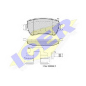 Колодки тормозные дисковые для OPEL ASTRA(L08,L35,L48,L67,L69), MERIVA, ZAFIRA(A05,F75#) <b>ICER 181622-204 / 23417</b>