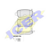 Колодки тормозные дисковые для CHEVROLET ZAFIRA / HYUNDAI ix20 / KIA CEED, CEE`D, PRO CEE?D, VENGA / OPEL ASTRA, COMBO, CORSA, MERIVA, ZAFIRA <b>ICER 181622-703 / 23417</b>