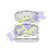 Колодки тормозные дисковые для HYUNDAI COUPE, ELANTRA, GALLOPER, ix20, SONATA, TIBURON / KIA CARENS, MAGENTIS, SOUL, SPORTAGE, VENGA / MITSUBISHI GALLOPER <b>ICER 181644 / 23891</b>