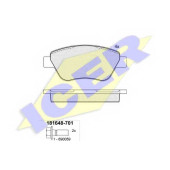 Колодки тормозные дисковые для FIAT IDEA(350#), PANDA(169), SIENA(178#) / LANCIA MUSA(350) <b>ICER 181648-701 / 23705</b>