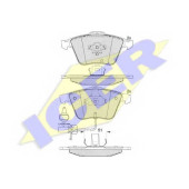 Колодки тормозные дисковые для AUDI A4(8D2, 8E2, 8E5, 8EC, 8ED, 8H7, 8HE, B5, B6, B7), A6(4F2, 4F5, 4FH, C6), A8(4E#) <b>ICER 181654 / 23763</b>