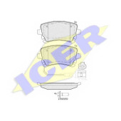 Колодки тормозные дисковые для AUDI A6 / VW MULTIVAN, TRANSPORTER <b>ICER 181674-203 / 23326</b>