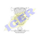 Колодки тормозные дисковые для BMW 7(E65,E66,E67), X5(E70), X6(E71,E72) <b>ICER 181685 / 23447</b>