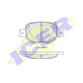 Колодки тормозные дисковые для TOYOTA CELICA, COROLLA, CROWN <b>ICER 181704 / 23864</b>