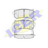 Колодки тормозные дисковые для HYUNDAI ACCENT, i30 CW, i30, TUCSON / KIA CEED, CEE`D, PRIDE, PRO CEED, RIO, SPORTAGE <b>ICER 181712 / 24320</b>