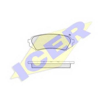 Колодки тормозные дисковые для LEXUS LX(UZJ100) / TOYOTA LAND CRUISER 100(FZJ1#,UZJ1#) <b>ICER 181734 / 23539</b>