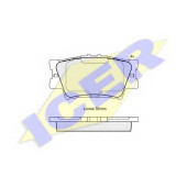 Колодки тормозные дисковые для LEXUS ES, HS / TOYOTA AURION, AVALON, CAMRY, RAV 4 <b>ICER 181761 / 24338</b>