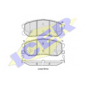 Колодки тормозные дисковые для CHEVROLET CAPTIVA(C100,C140) / DAEWOO WINSTORM / OPEL ANTARA <b>ICER 181798 / 24510</b>