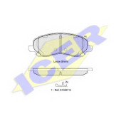 Колодки тормозные дисковые для CHRYSLER SEBRING / CITROEN C4 AIRCROSS / JEEP COMPASS, PATRIOT / LANCIA FLAVIA / MITSUBISHI 380, ASX, ECLIPSE, GALANT, LANCER, OUTLANDER, SPACE RUNNER / PEUGEOT 4008 <b>ICER 181806 / 23584</b>