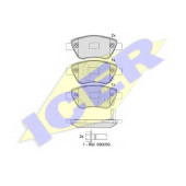 Колодки тормозные дисковые для OPEL CORSA <b>ICER 181810 / 23982</b>