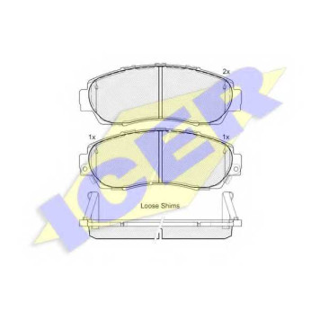 Колодки тормозные дисковые для ACURA RDX / HONDA CR(RE), CROSSTOUR, LAGREAT, ODYSSEY(RB#,RC1,RC2) <b>ICER 181811 / 24342</b>