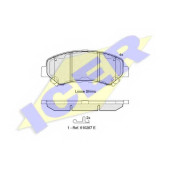 Колодки тормозные дисковые для NISSAN JUKE(F15), QASHQAI(J10,JJ10), TEANA(J32), X-TRAIL(T31) / SUZUKI KIZASHI(FR) <b>ICER 181834 / 24632</b>