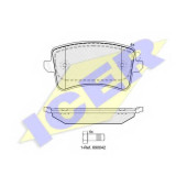 Колодки тормозные дисковые для AUDI A4(8K2,8K5,8KH,8WH,B8,B9), A5(8F7,8T3,8TA), Q5(8R) <b>ICER 181835 / 24606</b>