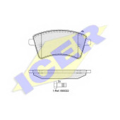Колодки тормозные дисковые для RENAULT KANGOO Express(FW0/1#), KANGOO(KW0/1#) <b>ICER 181854 / 24693</b>